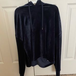 DKNY Navy Velvet Hoodie